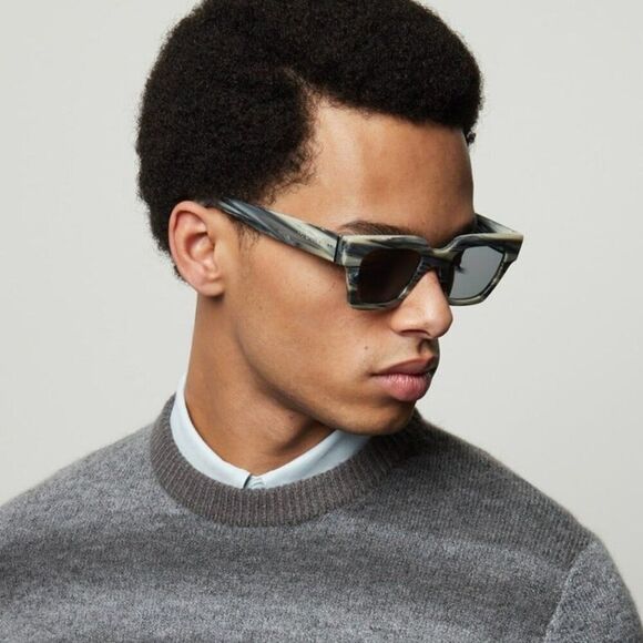 NEW D&G DG4413 342887 Grey Marble Grey Square Unisex Sunglasses - Picture 12 of 12